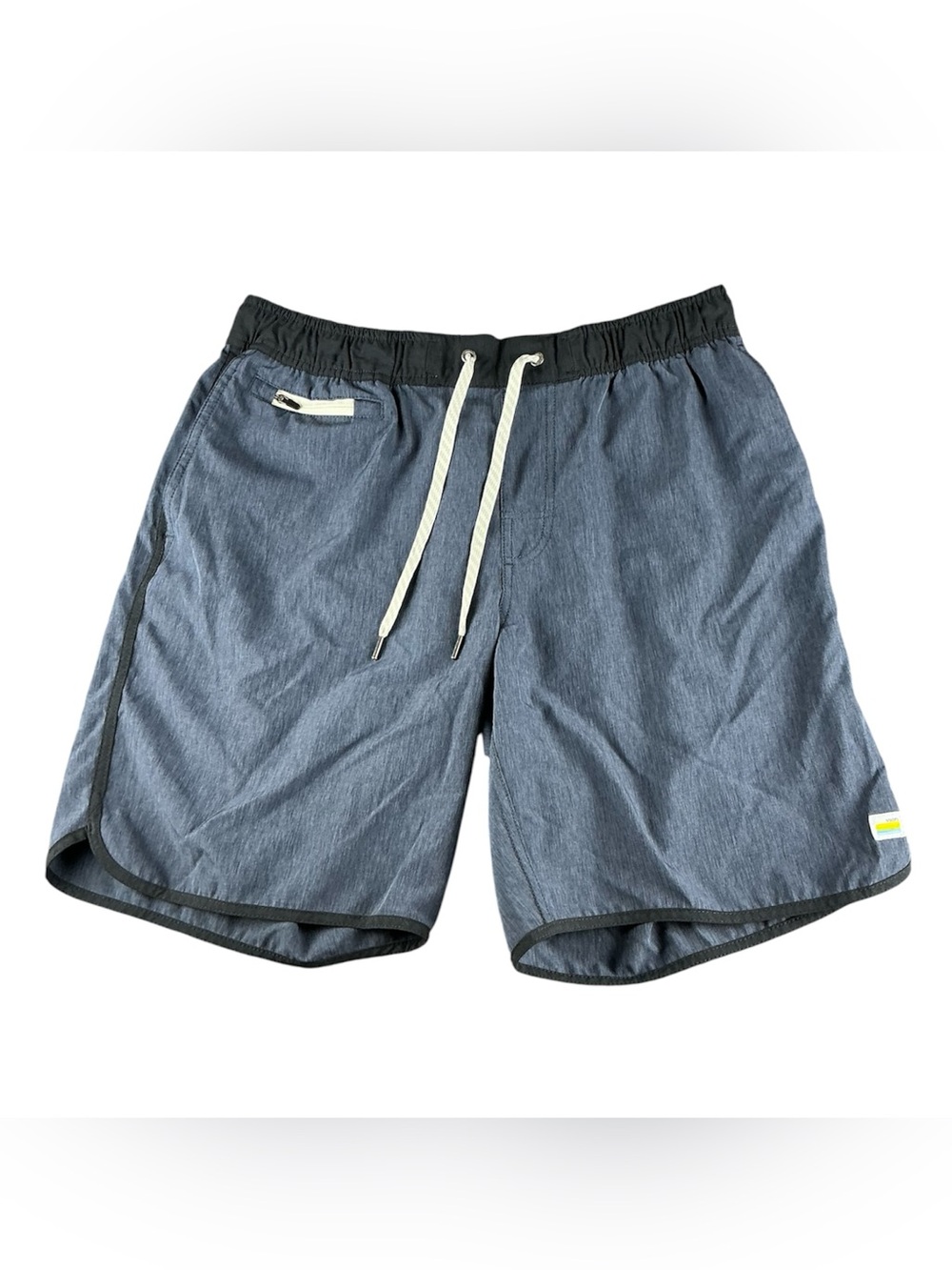 Vuori Banks Shorts 7" Men's Size Large Unlined Azure Blue Heather